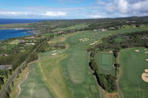 Kapalua (Plantation) 9th Tee Aerial